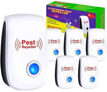 6 Pcs Pest Repeller Reject Ultrasonic Electronic Rat Mouse Mosquito Insect Control