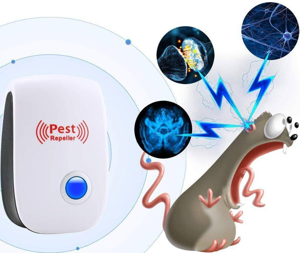 6 Pcs Pest Repeller Reject Ultrasonic Electronic Rat Mouse Mosquito Insect Control