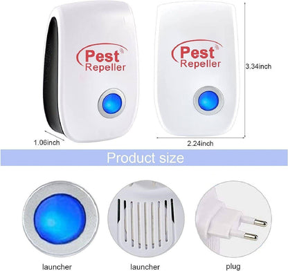 6 Pcs Pest Repeller Reject Ultrasonic Electronic Rat Mouse Mosquito Insect Control