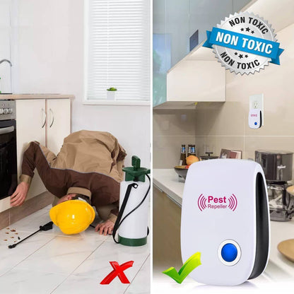 6 Pcs Pest Repeller Reject Ultrasonic Electronic Rat Mouse Mosquito Insect Control