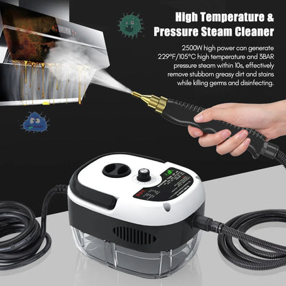 Nettoyeur vapeur portatif haute température 2500 W 